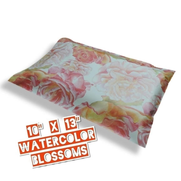 100 Poly Mailers 10x13 Watercolor Blossoms - Picture 4 of 4